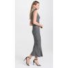 Norma Kamali Women’s Sleeveless Turtleneck Fishtail Dress(Mini Houndstooth)