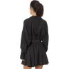 Norma Kamali Women’s Super Oversized Shirt Flared Mini Dress(Black)