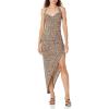 Norma Kamali Women’s Cayla Side Drape Gown(Bb Leopard)