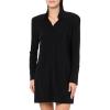 Norma Kamali Women’s Nk Shirt Mini Dress W/Shoulder Pads(Black)