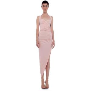 Norma Kamali Women’s Cayla Side Drape Gown(Blush)