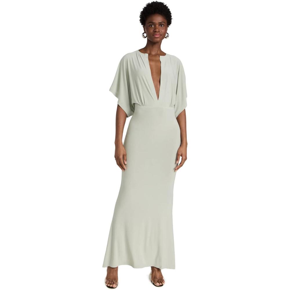 image:imageNorma Kamali Womens Obie GownDried Sage