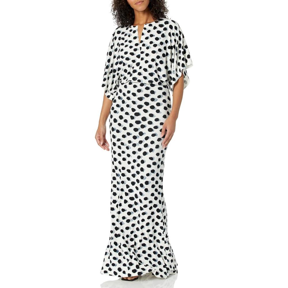 image:imageNorma Kamali Womens Obie GownPaint Dots