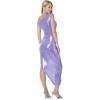 Norma Kamali Women’s Drop Shoulder Side Drape Gown(Lilac)
