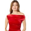 Norma Kamali Women’s Drop Shoulder Side Drape Gown(Tango)