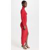 Norma Kamali Women’s Long Sleeve Turtle Neck Side Drape Gown(Tiger Red)