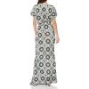 Norma Kamali Womens Obie Gown W/Zipper(Grey Crochet)