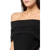Norma Kamali Women’s Sleeveless Cowl Neck Hooded Flared Pickleball DRES(Black)