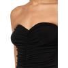 Norma Kamali Women’s Strapless Shirred Front Fishtail Gown(Black)