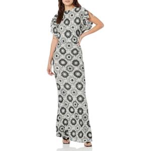 Norma Kamali Womens Obie Gown W/Zipper(Grey Crochet)