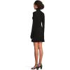 Norma Kamali Women’s Long Sleeve Turtle Fishtail Mini Dress(Black 1)