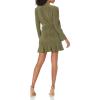 Norma Kamali Women’s Single Breasted Fishtail Mini Dress(Military)