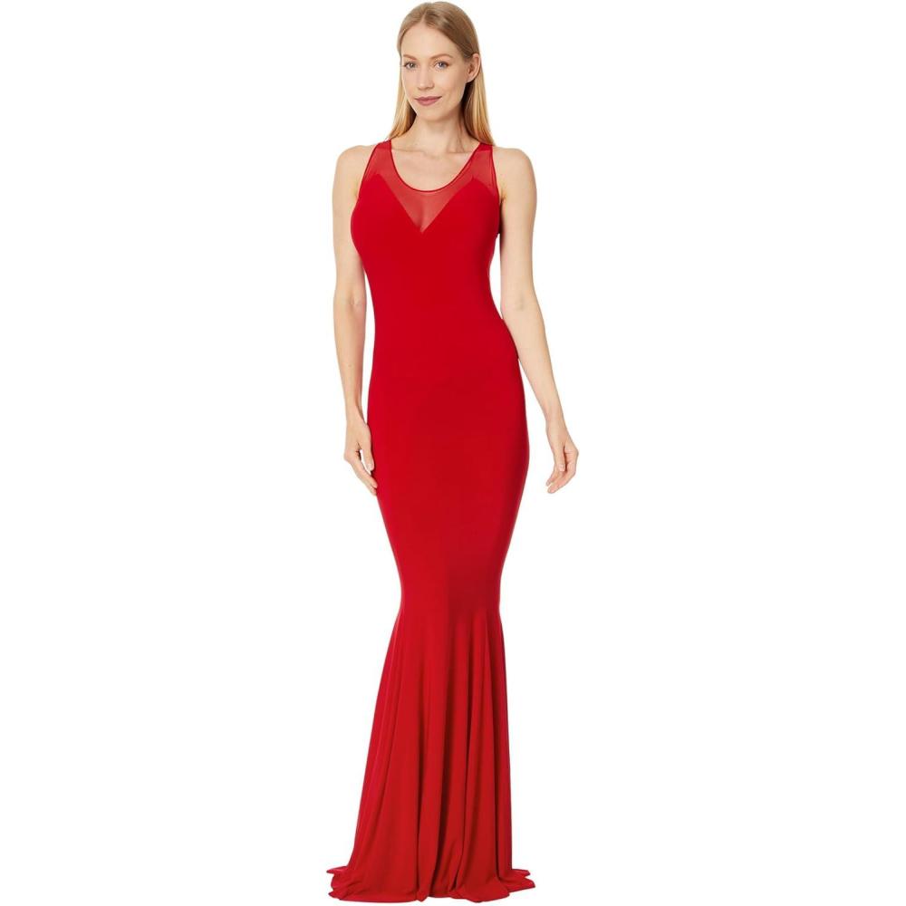 image:imageNorma Kamali Womens Racer Fishtail GownTiger RedTiger Red