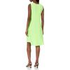 KAMALIKULTURE Women’s Kamali Kulture Sleeveless Swing Dress(Neon Green)