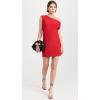 Norma Kamali Women’s Drop Shoulder Mini Dress(Tiger Red)