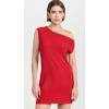 Norma Kamali Women’s Drop Shoulder Mini Dress(Tiger Red)