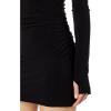 Norma Kamali Women’s Long Sleeve Turtleneck Pickleball Dress(Black)