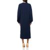 Norma Kamali Women’s Oversized Raglan Sleeve Side Slit Gown(True Navy)
