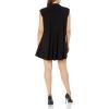 Norma Kamali Women’s Sleeveless Bf Nk Shirt A-line Dress Mini(Black)