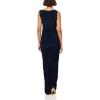 Norma Kamali Women’s Sleeveless Side Shirred Gown(True Navy)