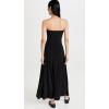 Norma Kamali Women’s Strapless Flared Dress to Midcalf(Black)