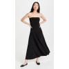 Norma Kamali Women’s Strapless Flared Dress to Midcalf(Black)