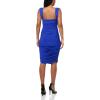 Norma Kamali Women’s Walter Mini Dress with Winglet Sleeves(Electric Blue)
