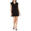 Norma Kamali Women’s Sleeveless Bf Nk Shirt A-line Dress Mini(Black)