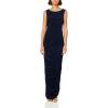 Norma Kamali Women’s Sleeveless Side Shirred Gown(True Navy)