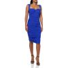 Norma Kamali Women’s Walter Mini Dress with Winglet Sleeves(Electric Blue)
