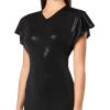 Norma Kamali Women’s Cap Sleeve Shoulder Pad Long Dress(Black)