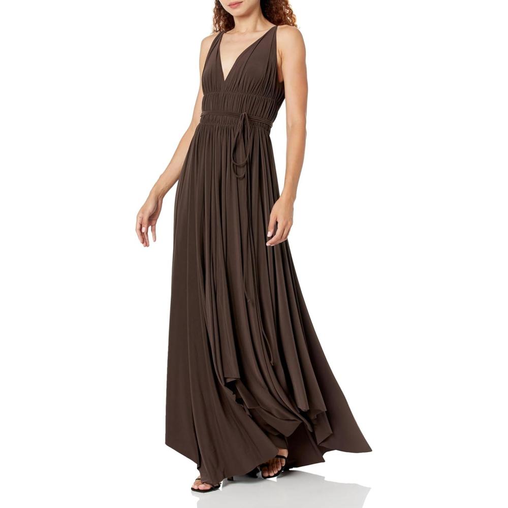 image:imageNorma Kamali Womens Goddess GownChocolate