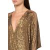 Norma Kamali Women’s Dolman Wrap Mini Dress(Bronze)