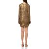 Norma Kamali Women’s Dolman Wrap Mini Dress(Bronze)