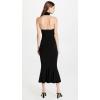 Norma Kamali Women’s Halter Turtle Fishtail Dress(Black)