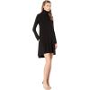Norma Kamali Women’s Long Sleeve Turtle Swing Dress(Black)