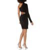 Norma Kamali Women’s One Sleeve Shane Mini Dress(Black)