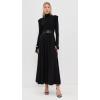 Norma Kamali Women’s Shoulder Pad Turtle Flared Dress(Black)