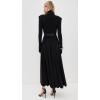 Norma Kamali Women’s Shoulder Pad Turtle Flared Dress(Black)