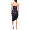 Norma Kamali Women’s Strapless Diana Dress to Knee(True Navy)