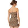 Norma Kamali Women’s Strapless Pickleball Mini Dress(Bb Leopard)