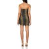Norma Kamali Women’s Strapless Side Drape Pickleball Dress(Python)