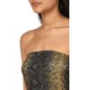 Norma Kamali Women’s Strapless Side Drape Pickleball Dress(Python)