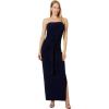 Norma Kamali Women’s Strapless All in One Side Slit Gown(True Navy)