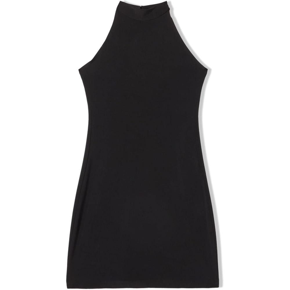image:imageNorma Kamali Womens Halter Mini DressBlack