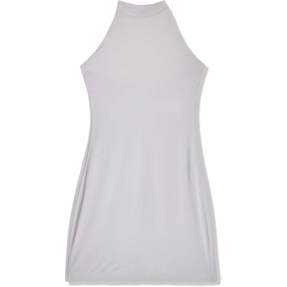 image:imageNorma Kamali Womens Halter Mini DressGrey