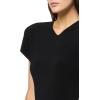 Cap Sleeve Shoulder PAD Long Dress(Black)