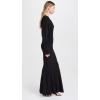 Norma Kamali Women’s Dolman V Neck Fishtail Gown(Black)