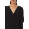 Norma Kamali Women’s Dolman Wrap Gown W/Side Slit(Black)
