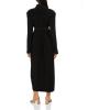 Norma Kamali Women’s Nk Shirt Dress Long W/Shoulder Pads(Black)